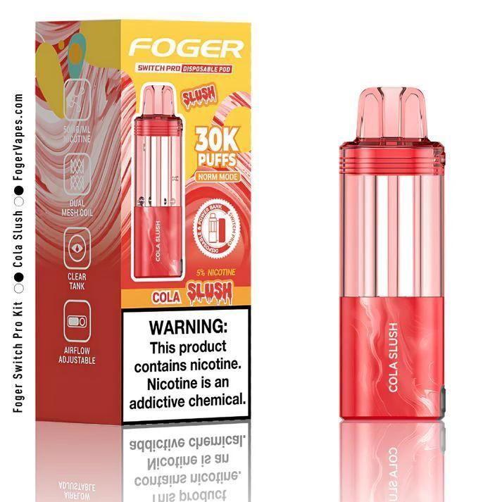 Foger Switch Pro 5% 30000 Puffs 19ml Pods 5ct Cola Slush