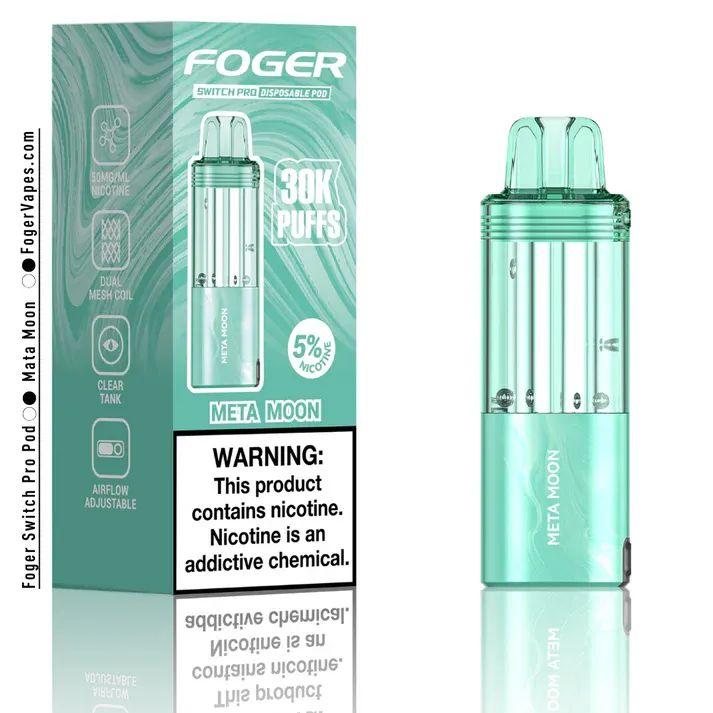 Foger Switch Pro 5% 30000 Puffs 19ml Pods 5ct Meta Moon