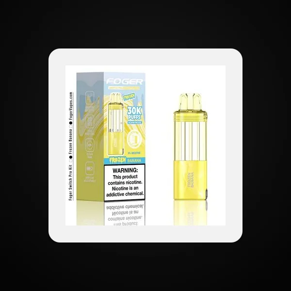 Foger Switch Pro 5% 30000 Puffs 19ml Pods 5ct Frozen Banana