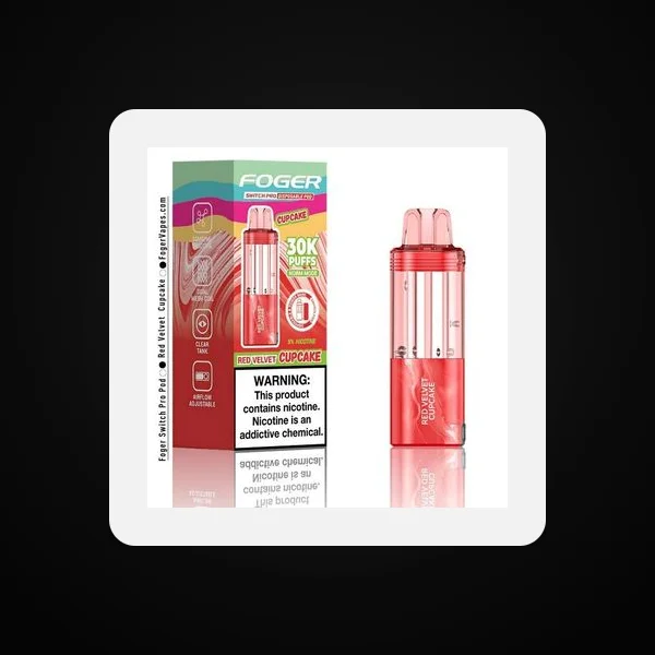 Foger Switch Pro 5% 30000 Puffs 19ml Pods 5ct Red Velvet Cupcake