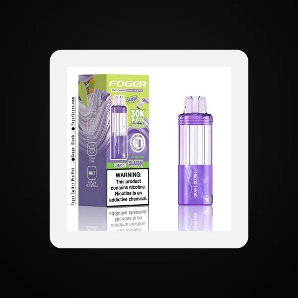 Foger Switch Pro 5% 30000 Puffs 19ml Pods 5ct Grape Slush