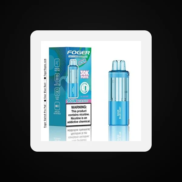 Foger Switch Pro 5% 30000 Puffs 19ml Pods 5ct Sour Blue Dust