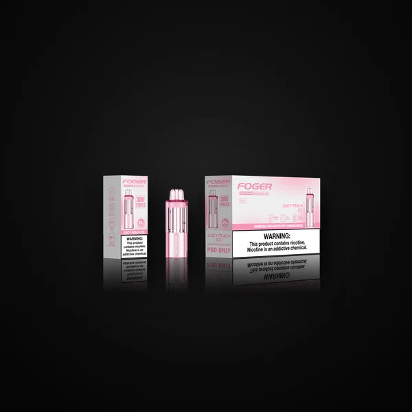 Foger Switch Pro 5% 30000 Puffs 19ml Pods 5ct Juicy Peach Ice