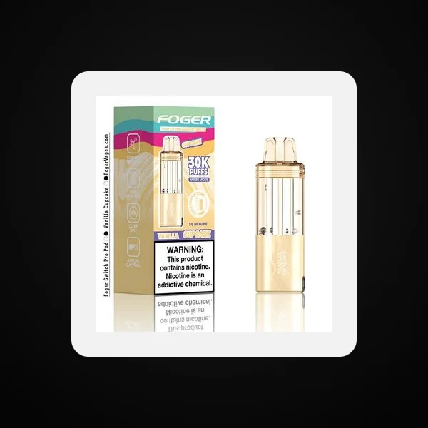 Foger Switch Pro 5% 30000 Puffs 19ml Pods 5ct Vanilla Cupcake
