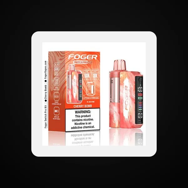Foger Switch Pro Kit 5% 30000 Puffs 19ml 5ct Cherry Bomb