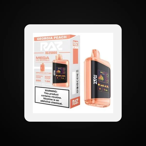 Raz LTX25000 Georgia Peach 5% 25000 Puffs 16ml 5pk