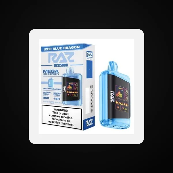 Raz LTX25000 Iced Blue Dragon 5% 25000 Puffs 16ml 5pk
