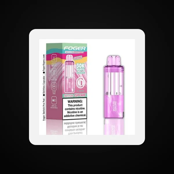 Foger Switch Pro 5% 30000 Puffs 19ml Pods 5ct Skittles Cupcake