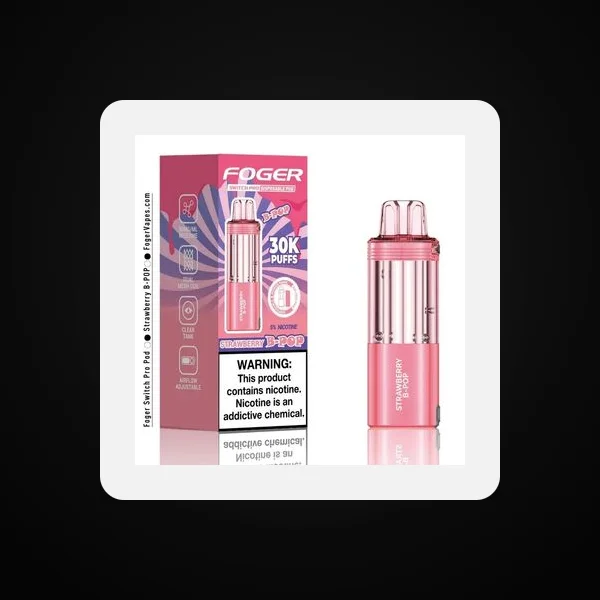 Foger Switch Pro 5% 30000 Puffs 19ml Pods 5ct Strawberry B-POP