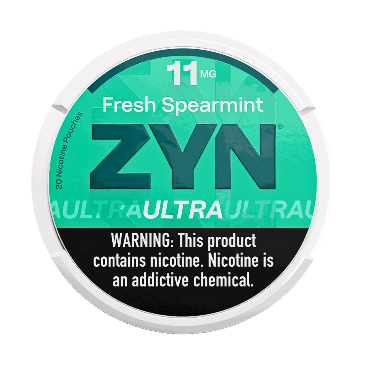 Zyn Ultra 11mg Fresh Spearmint 5 Pack