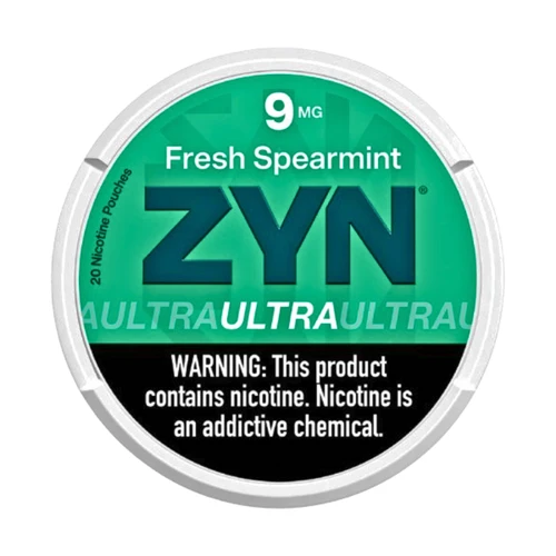 Zyn Ultra 9mg Fresh Spearmint 5 Pack