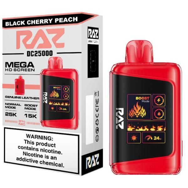 Raz LTX25000 Black Cherry Peach 5% 25000 Puffs 16ml 5pk