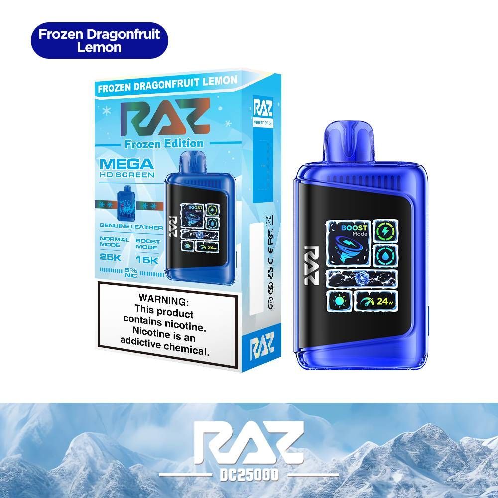 Raz LTX25000 Frozen Dragonfruit Lemon 5% 25000 Puffs 16ml 5pk